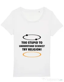 Tricou STANLEY STELLA dama Try religion Alb