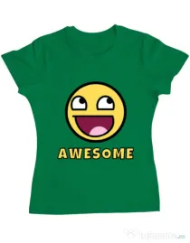 Tricou ADLER dama Awesome Verde mediu
