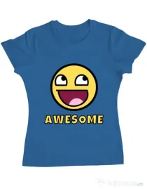 Tricou ADLER dama Awesome Albastru azuriu