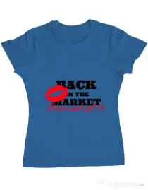 Tricou ADLER dama Come and get it Albastru azuriu