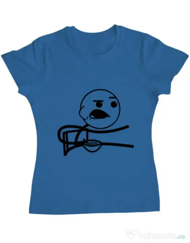 Tricou ADLER dama Cereal Guy Albastru azuriu