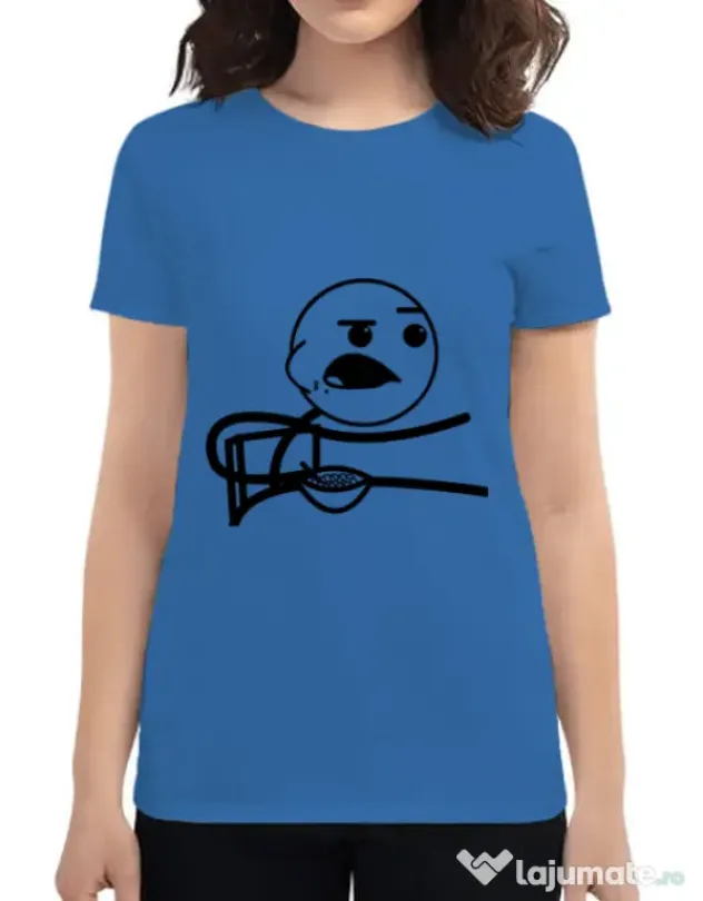 Tricou ADLER dama Cereal Guy Albastru azuriu