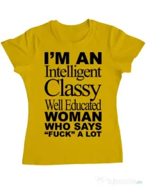 Tricou ADLER dama Classy Woman Galben