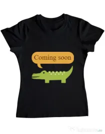 Tricou ADLER dama Coming soon Negru
