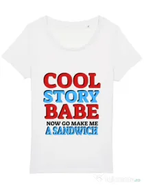 Tricou STANLEY STELLA dama Cool story babe Alb