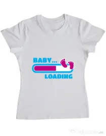 Tricou ADLER dama Baby loading Alb