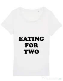 Tricou STANLEY STELLA dama Eating for two Alb