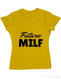 Tricou ADLER dama Future Milf Galben