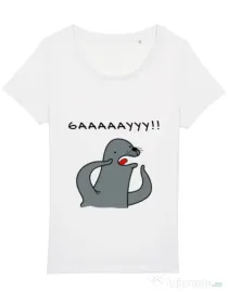 Tricou STANLEY STELLA dama Funny seal Alb