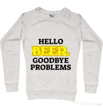 Bluza ADLER dama Hello beer Migdala melanj