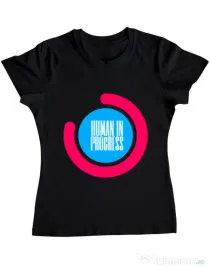 Tricou ADLER dama Human in progress Negru