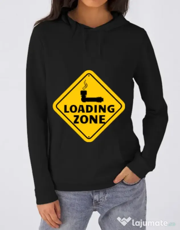 Hoodie dama cu gluga Loading zone Negru