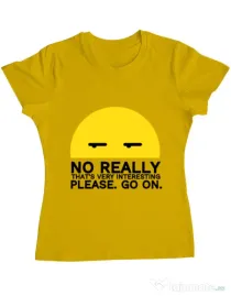 Tricou ADLER dama No really Galben