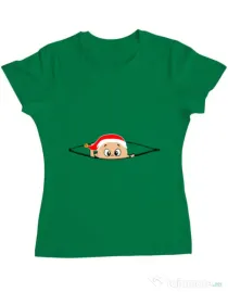 Tricou ADLER dama Peek a boo winter Verde mediu