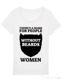 Tricou STANLEY STELLA dama People without beards Alb