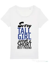 Tricou STANLEY STELLA dama Tall best friend Alb