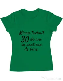 Tricou ADLER dama 30 de ani Verde mediu
