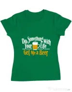 Tricou ADLER dama Get me a beer Verde mediu