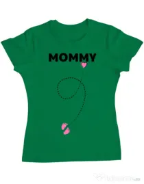 Tricou ADLER dama Mommy Verde mediu