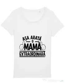 Tricou STANLEY STELLA dama O mama extraordinara Alb