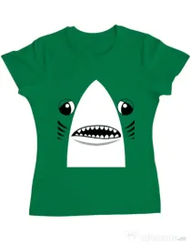 Tricou ADLER dama Shark suit Verde mediu