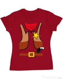 Tricou ADLER dama Cowboy Suit 1 Rosu