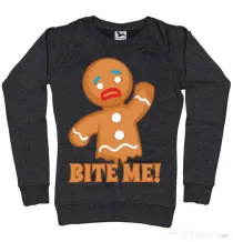 Bluza ADLER dama Bite me Negru melanj
