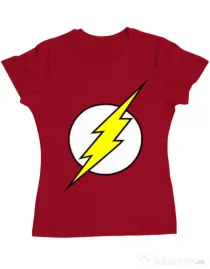Tricou ADLER dama The Flash Rosu