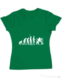 Tricou ADLER dama Drummer evolution Verde mediu