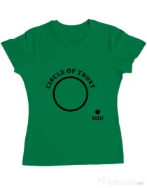 Tricou ADLER dama Circle of trust Verde mediu
