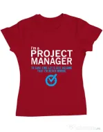 Tricou ADLER dama Project manager Rosu