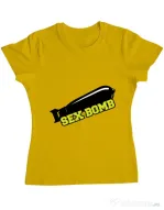 Tricou ADLER dama Sex bomb Galben