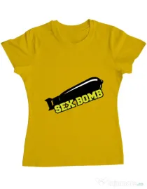 Tricou ADLER dama Sex bomb Galben