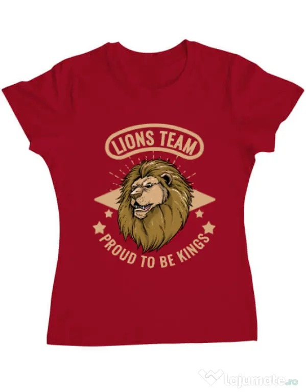 Tricou ADLER dama Lions team Rosu