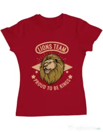 Tricou ADLER dama Lions team Rosu