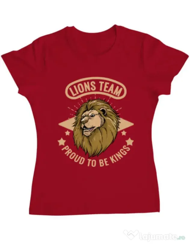 Tricou ADLER dama Lions team Rosu