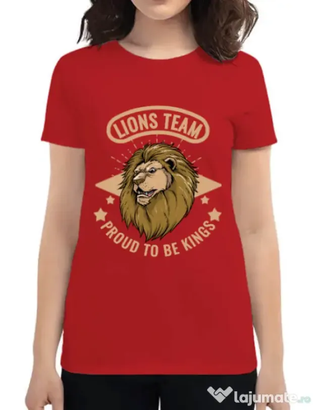 Tricou ADLER dama Lions team Rosu