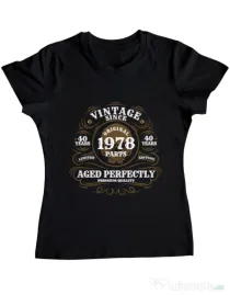 Tricou ADLER dama Vintage since Negru