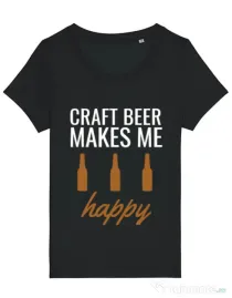 Tricou STANLEY STELLA dama Craft beer Negru