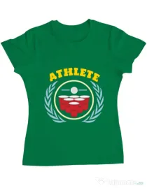 Tricou ADLER dama Athlete Verde mediu