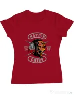 Tricou ADLER dama Native chief Rosu