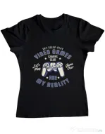 Tricou ADLER dama My reality Negru