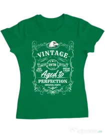Tricou ADLER dama Aged to perfection Verde mediu