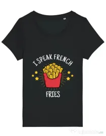 Tricou STANLEY STELLA dama I speak french Negru