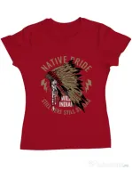 Tricou ADLER dama Native pride Rosu