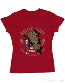 Tricou ADLER dama Native pride Rosu