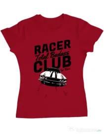 Tricou ADLER dama Total badass Rosu