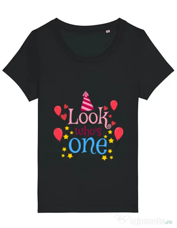 Tricou STANLEY STELLA dama Baby birthday Negru