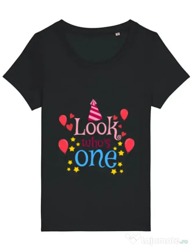 Tricou STANLEY STELLA dama Baby birthday Negru