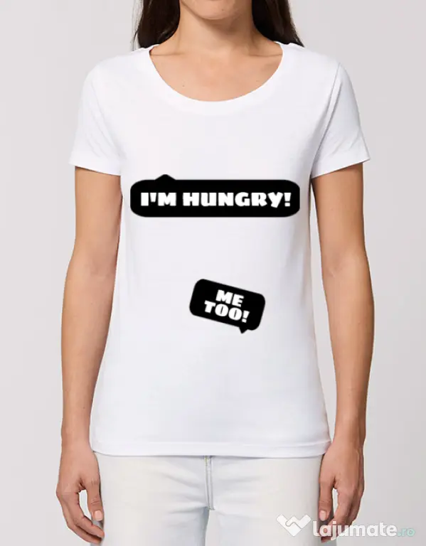Tricou STANLEY STELLA dama Hungry Mommy Alb
